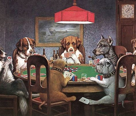 original poker dogs painting
